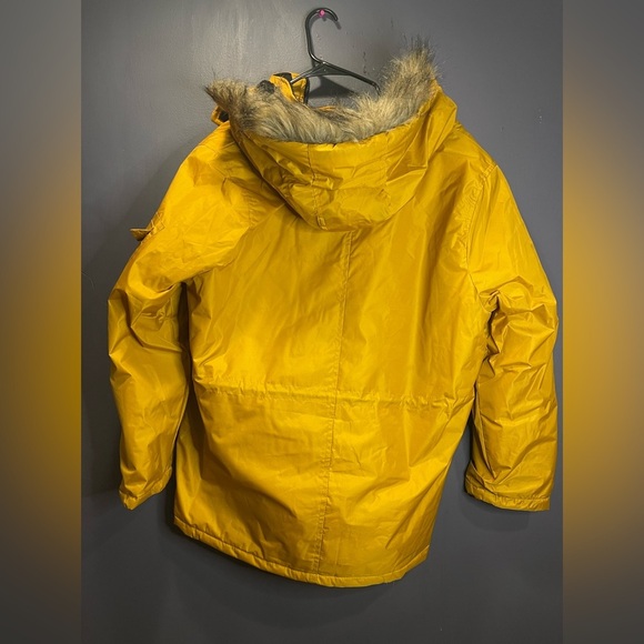 BEVERLY HILLS POLO CLUB MUSTARD YELLOW PARKA COAT - Picture 13 of 13